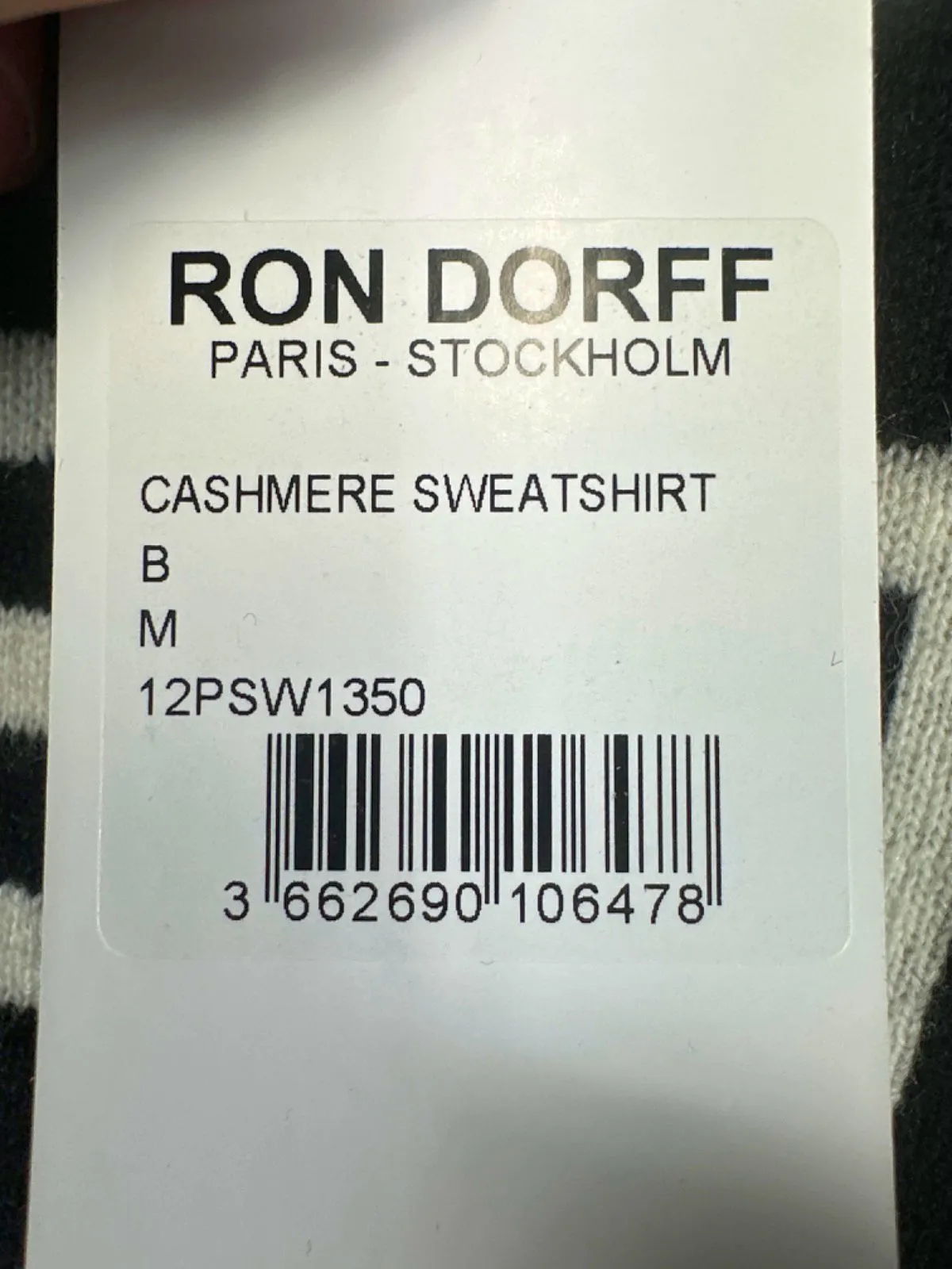 Ron Dorff Black Luxury 100% Cashmere "Gentleman" Jumper UK Medium
