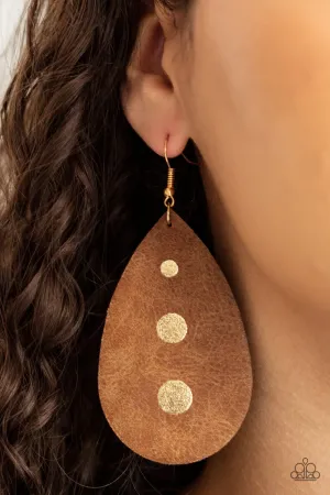 Rustic Torrent - Gold - Paparazzi Accessories