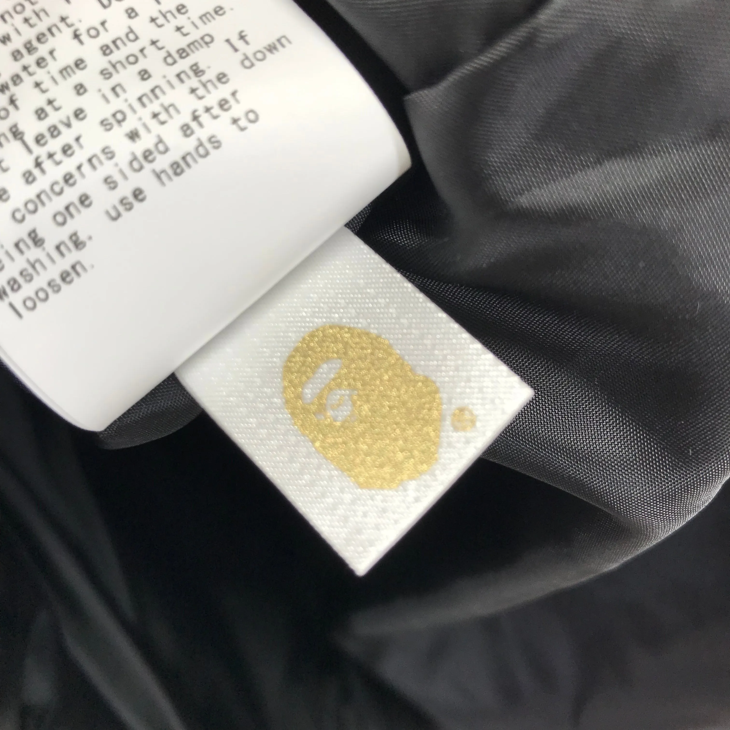 [S] DS! A Bathing Ape Bape Nylon Down Puffer Jacket