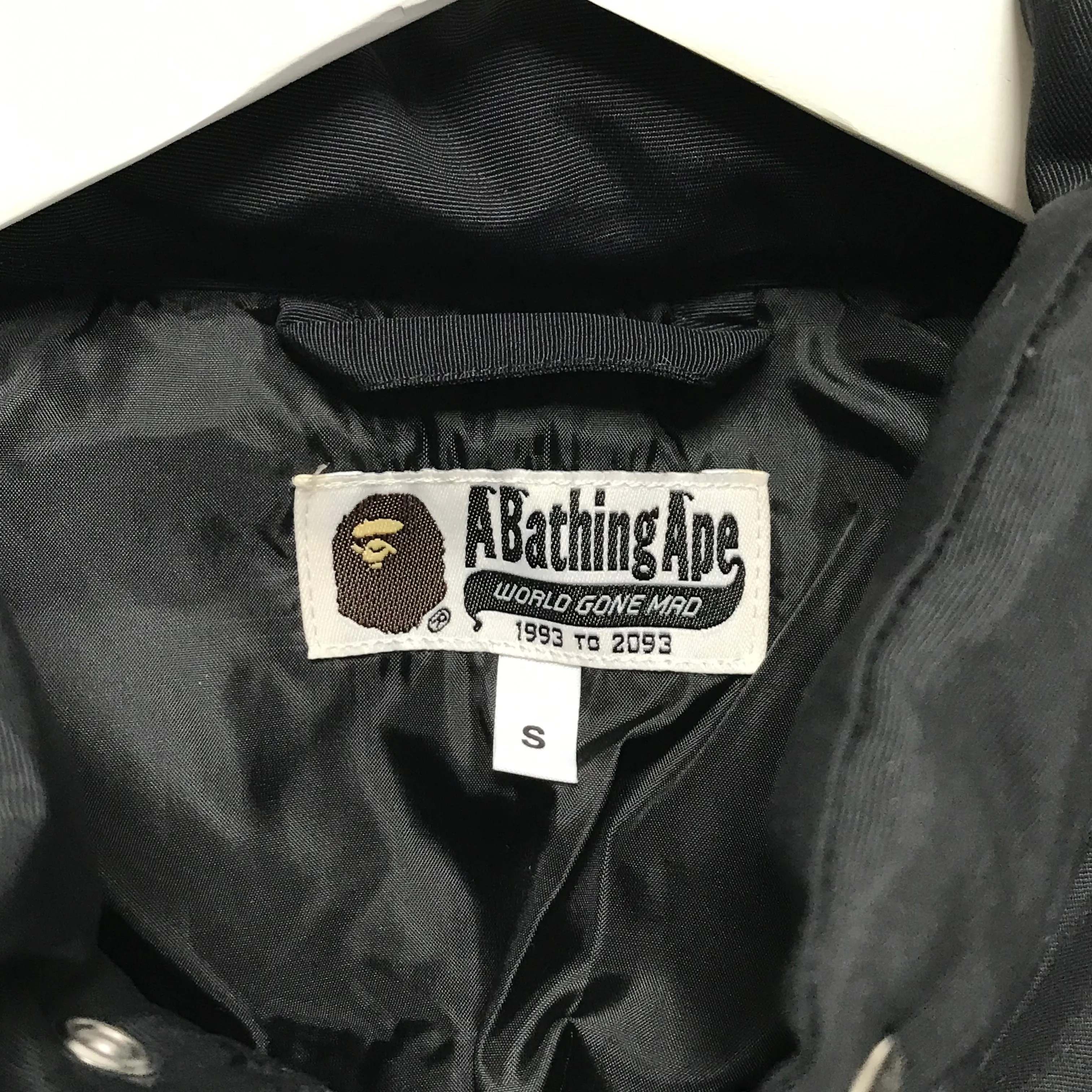 [S] DS! A Bathing Ape Bape Nylon Down Puffer Jacket