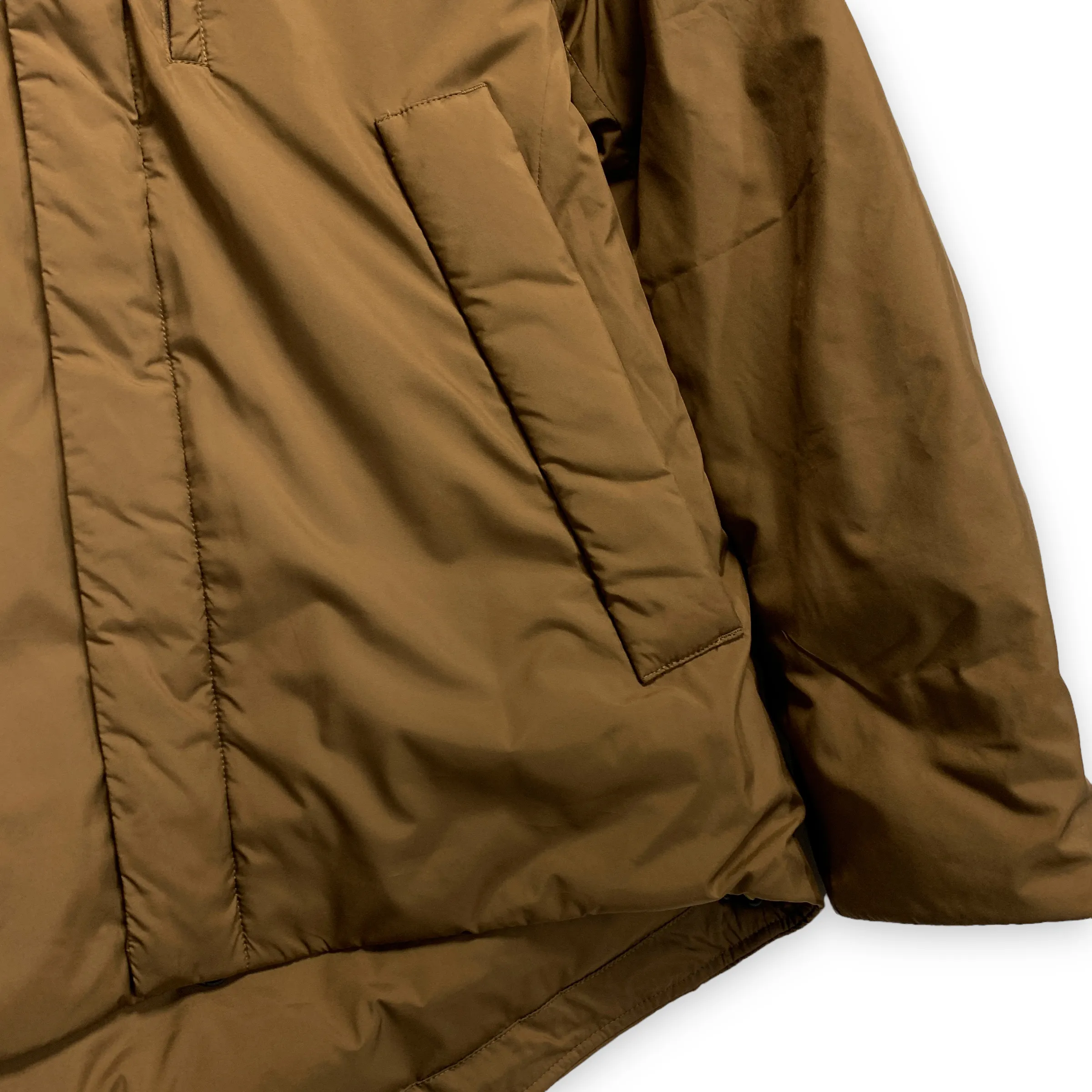 [S] Number Nine Logo Down Puffer Jacket Brown