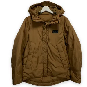 [S] Number Nine Logo Down Puffer Jacket Brown