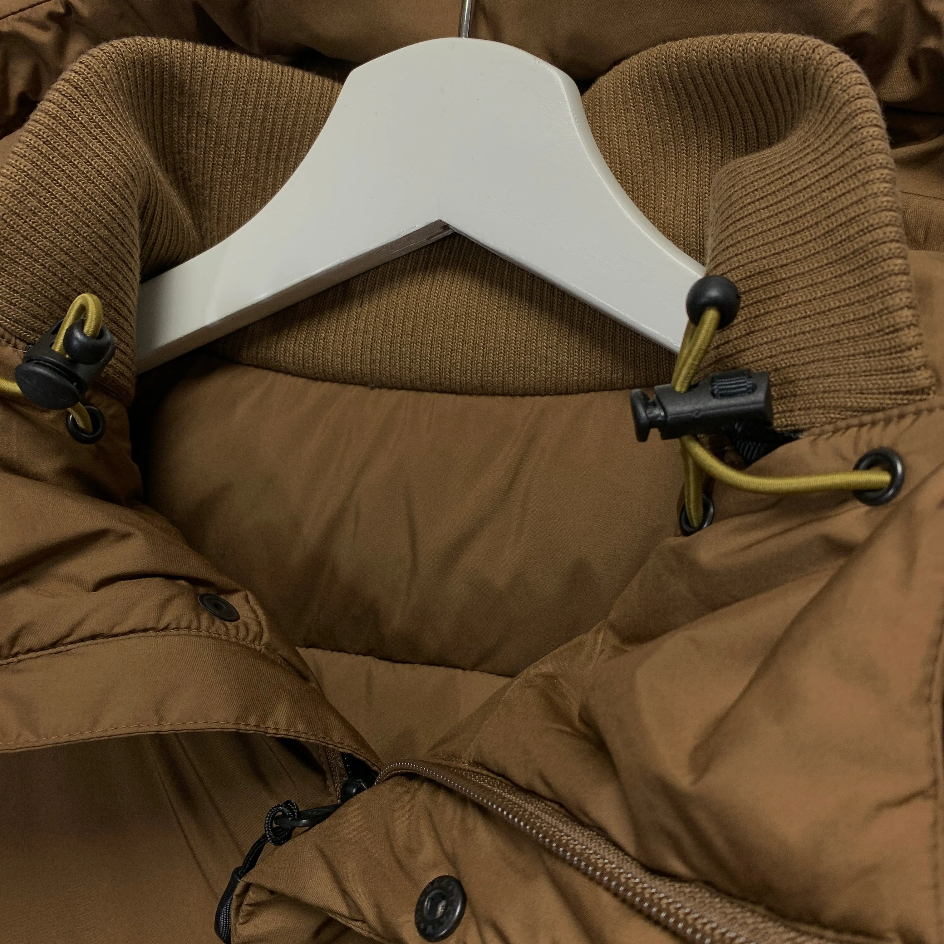 [S] Number Nine Logo Down Puffer Jacket Brown