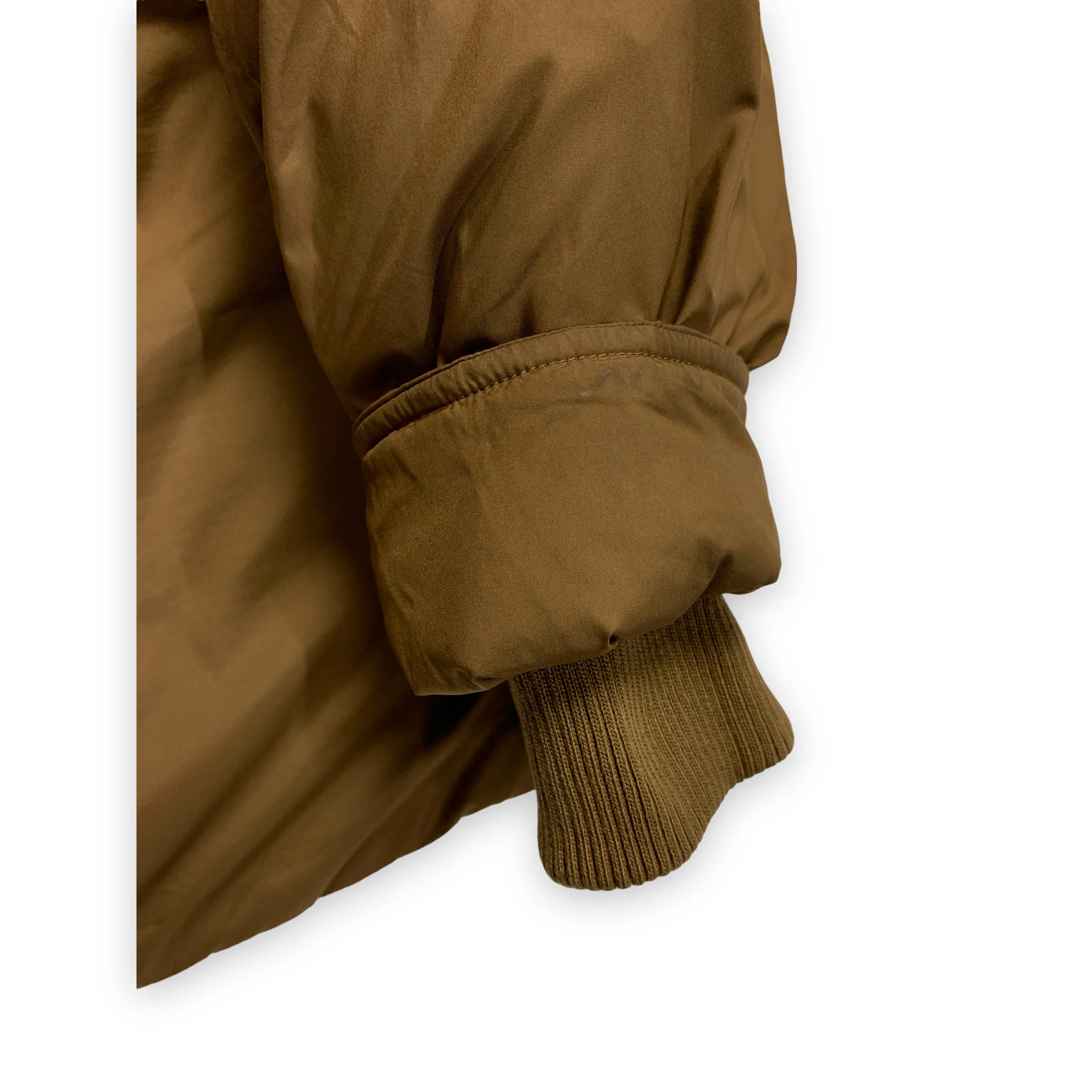 [S] Number Nine Logo Down Puffer Jacket Brown