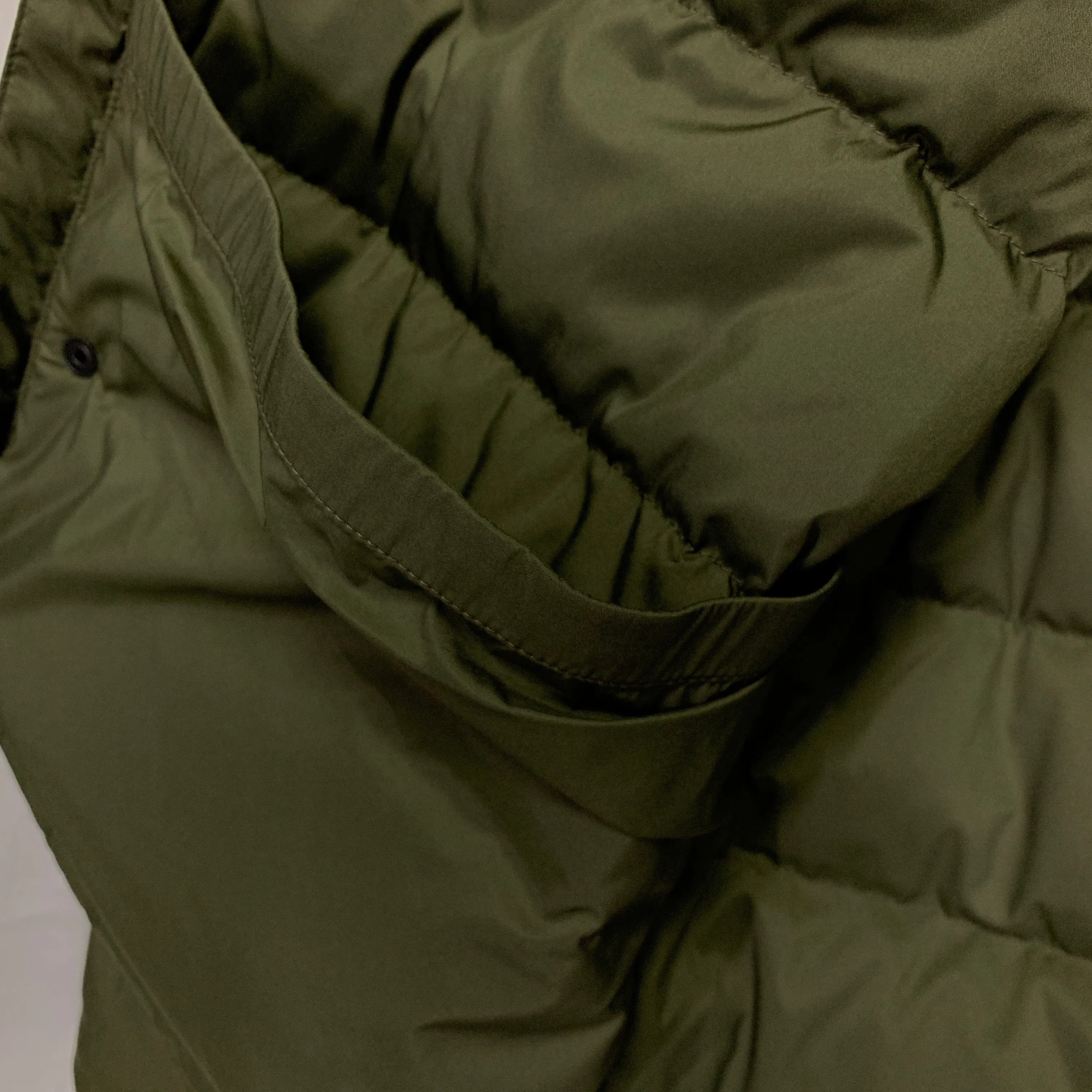 [S] Number Nine Logo Down Puffer Jacket Olive