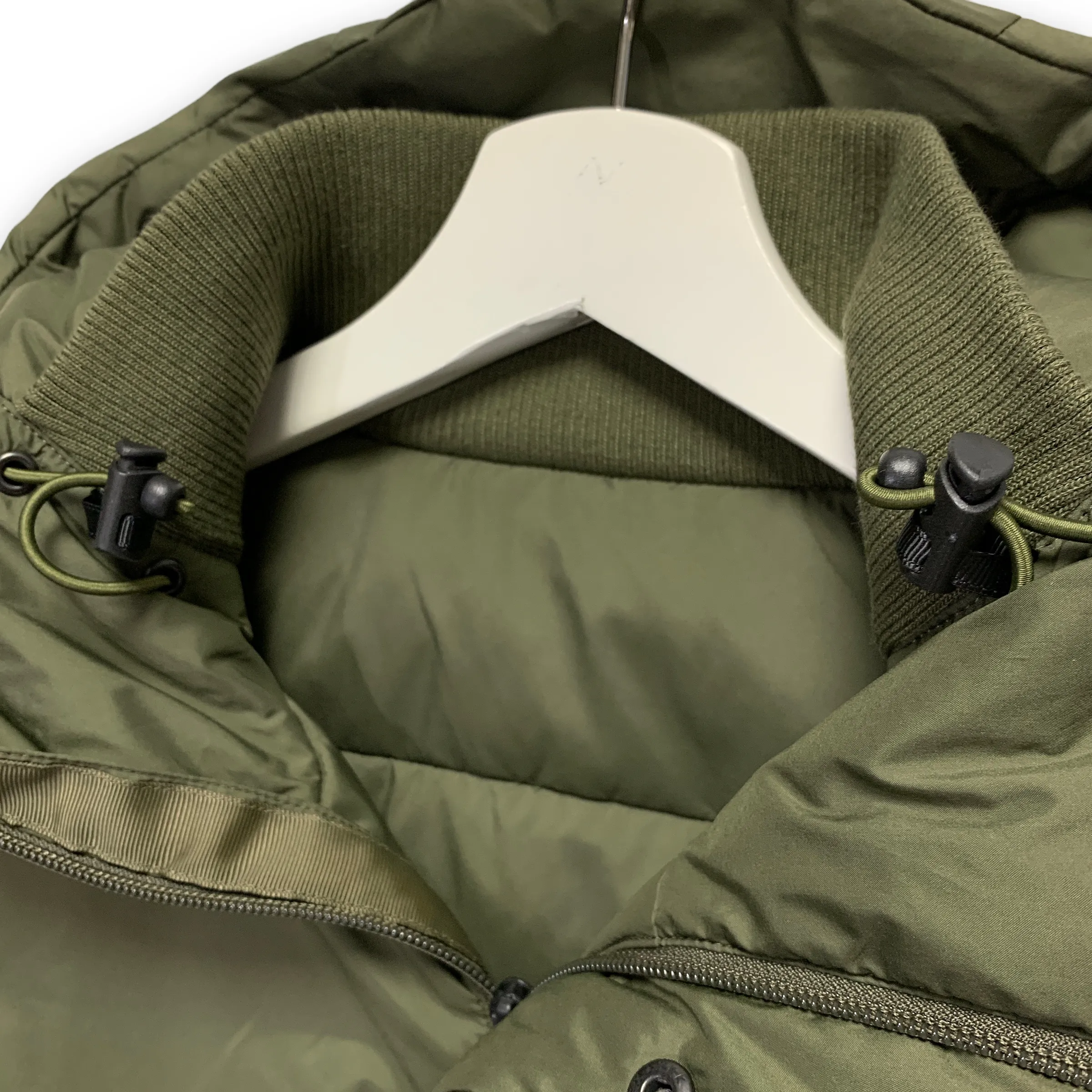 [S] Number Nine Logo Down Puffer Jacket Olive