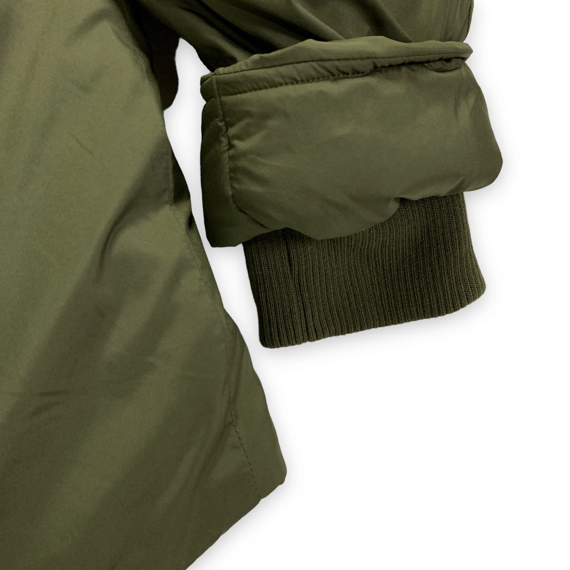[S] Number Nine Logo Down Puffer Jacket Olive