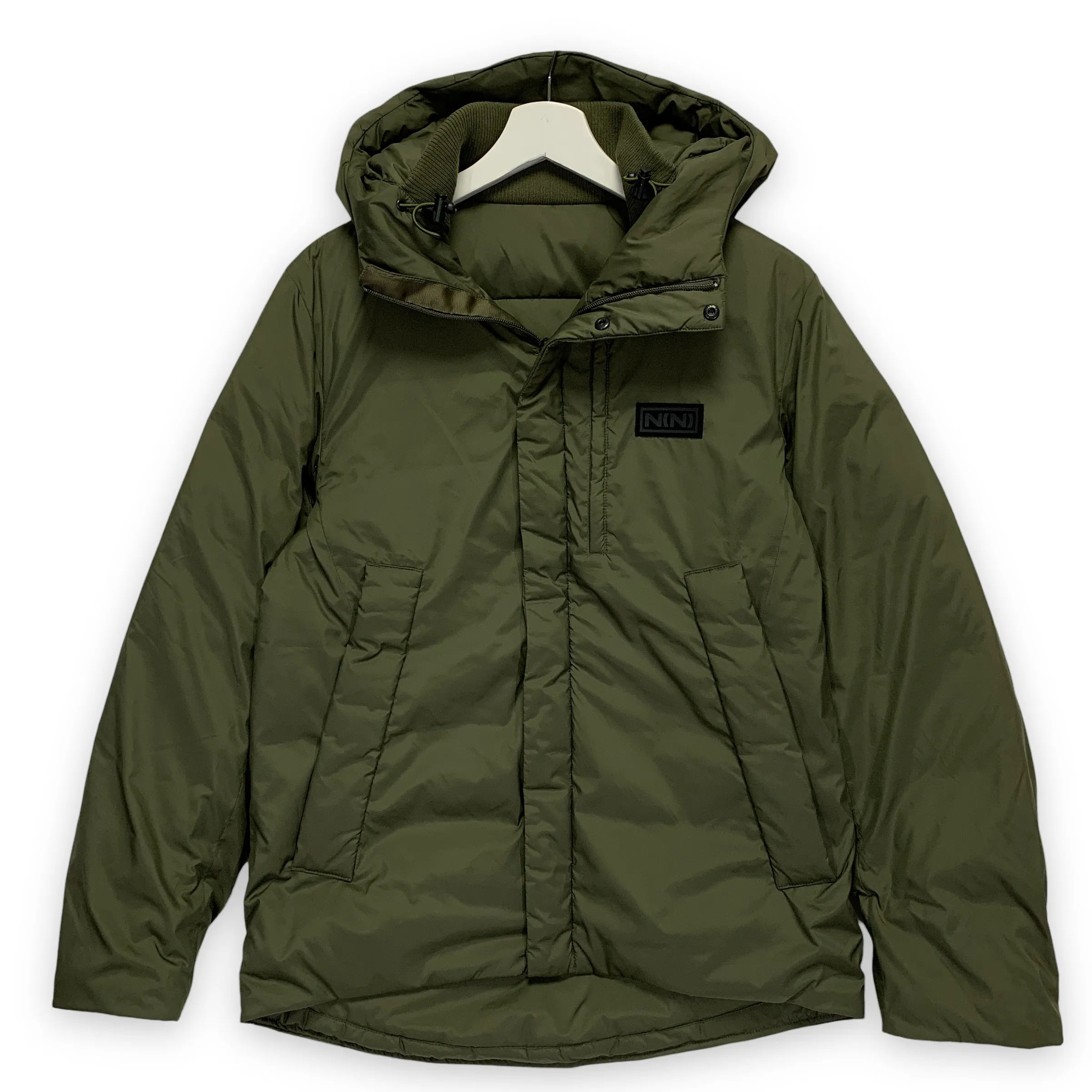 [S] Number Nine Logo Down Puffer Jacket Olive
