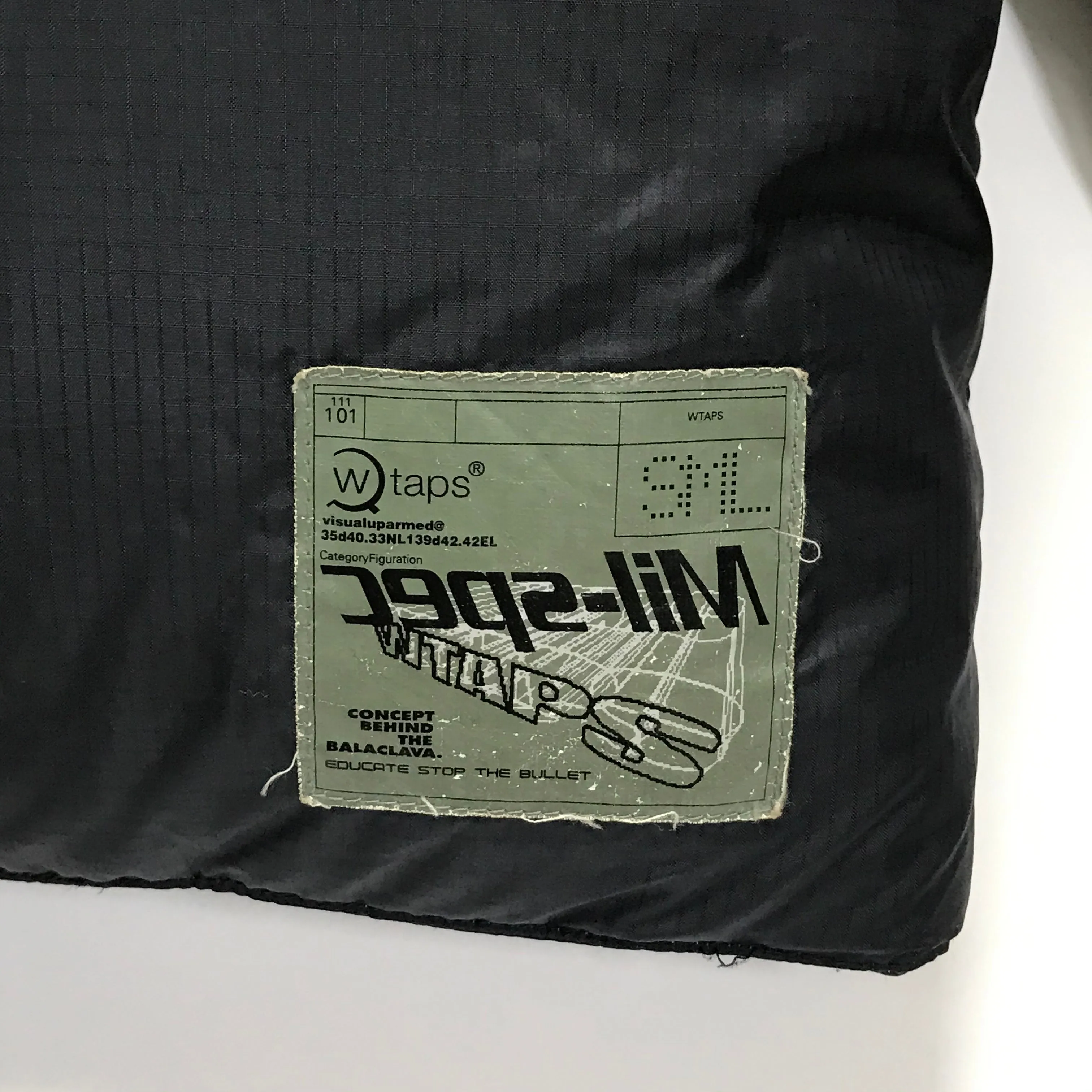 [S] WTaps 4-Way Ripstop Nylon Down Puffer Jacket / Vest Black