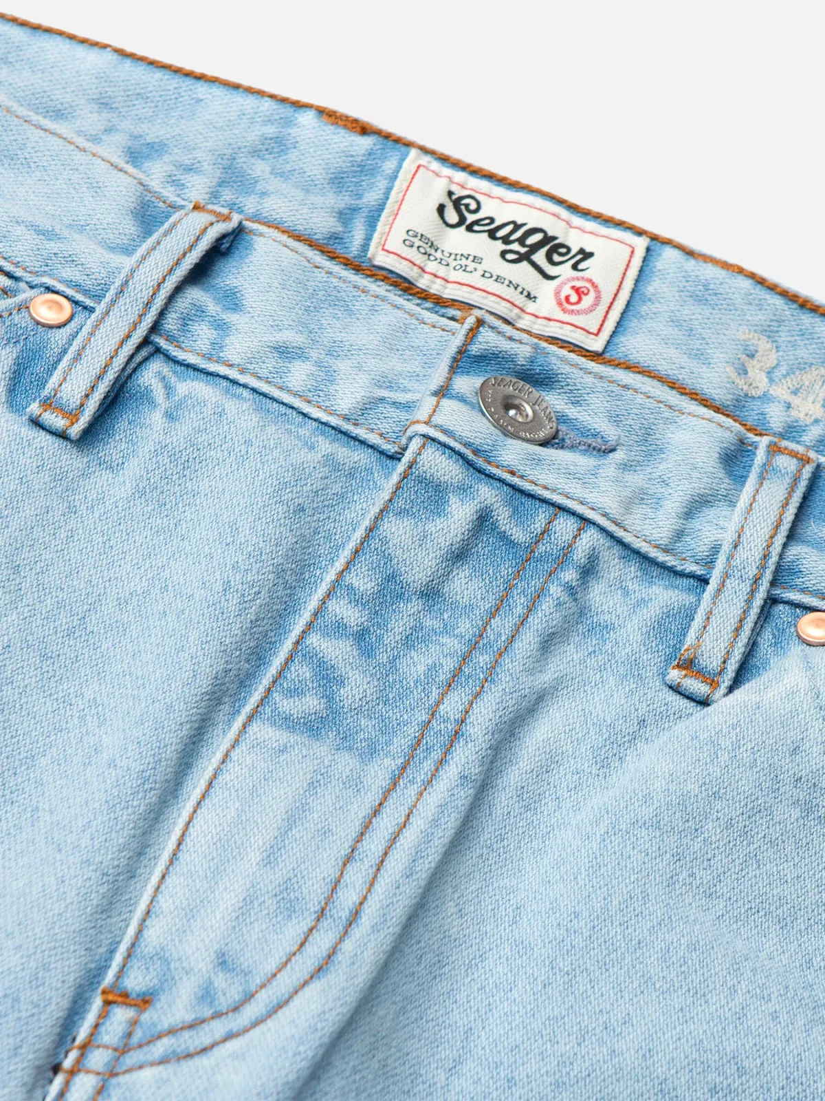 Seager Autry Jean - Light Wash Indigo