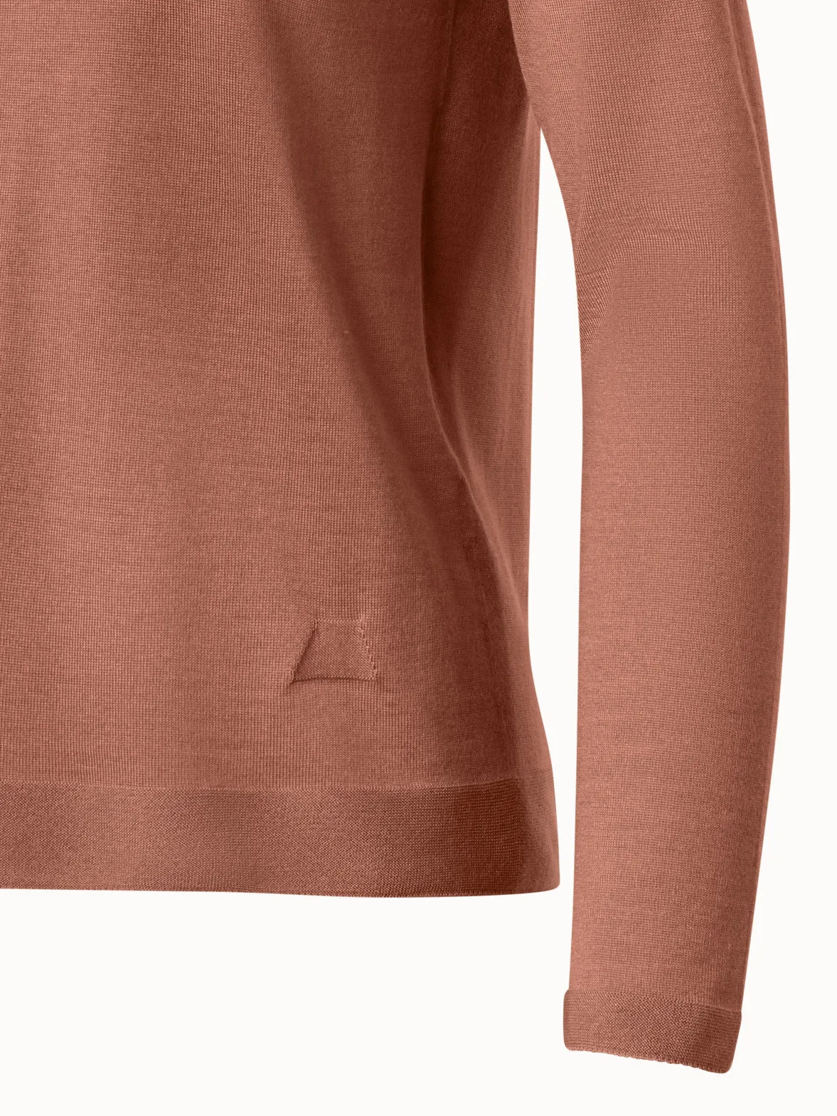 Seamless Cashmere Silk Knit Sweater