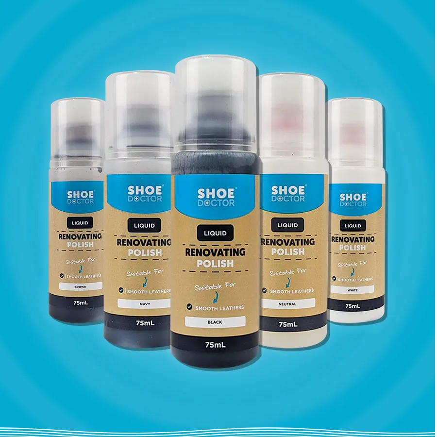 Shoe Doctor Liquid Renovating Polish 75ml - 5 colors