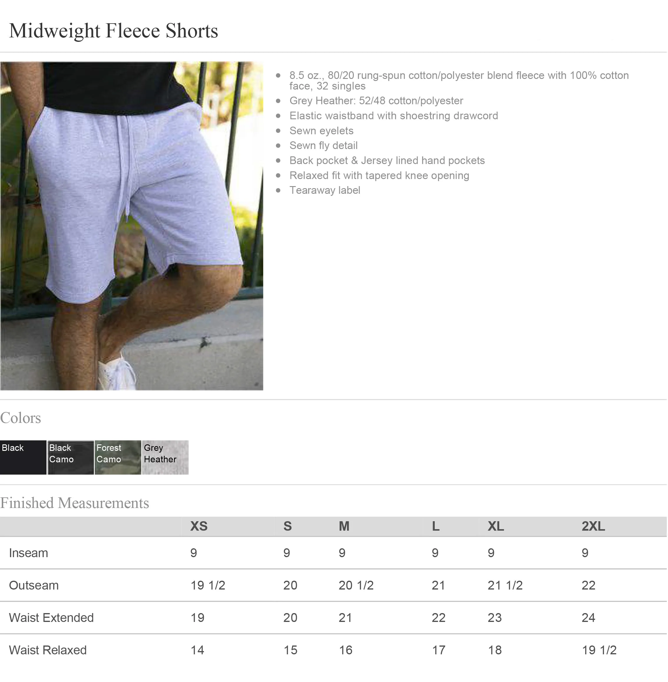 Sigma Alpha Epsilon Midweight Fleece Shorts