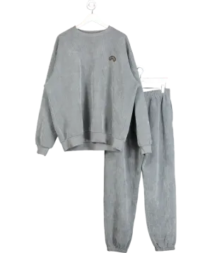 Sisters & Seekers Grey Soft Ribbed Sweater And Jogger Set UK 14
