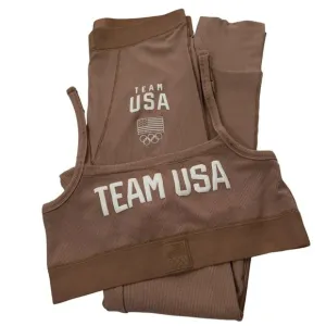 SKIMS Soft Lounge Bralette   Leggings Set Team USA Sienna Medium