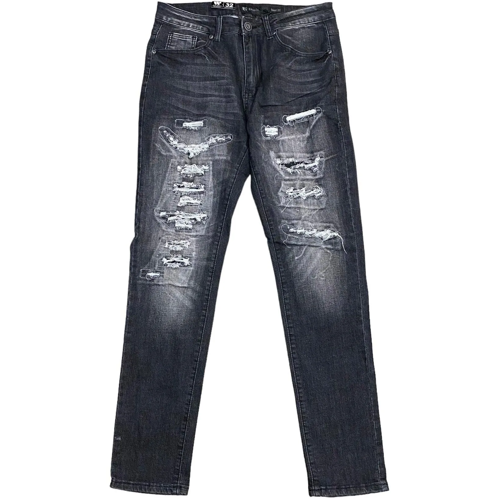 SKINNY FIT DENIM (BLACK WASH)