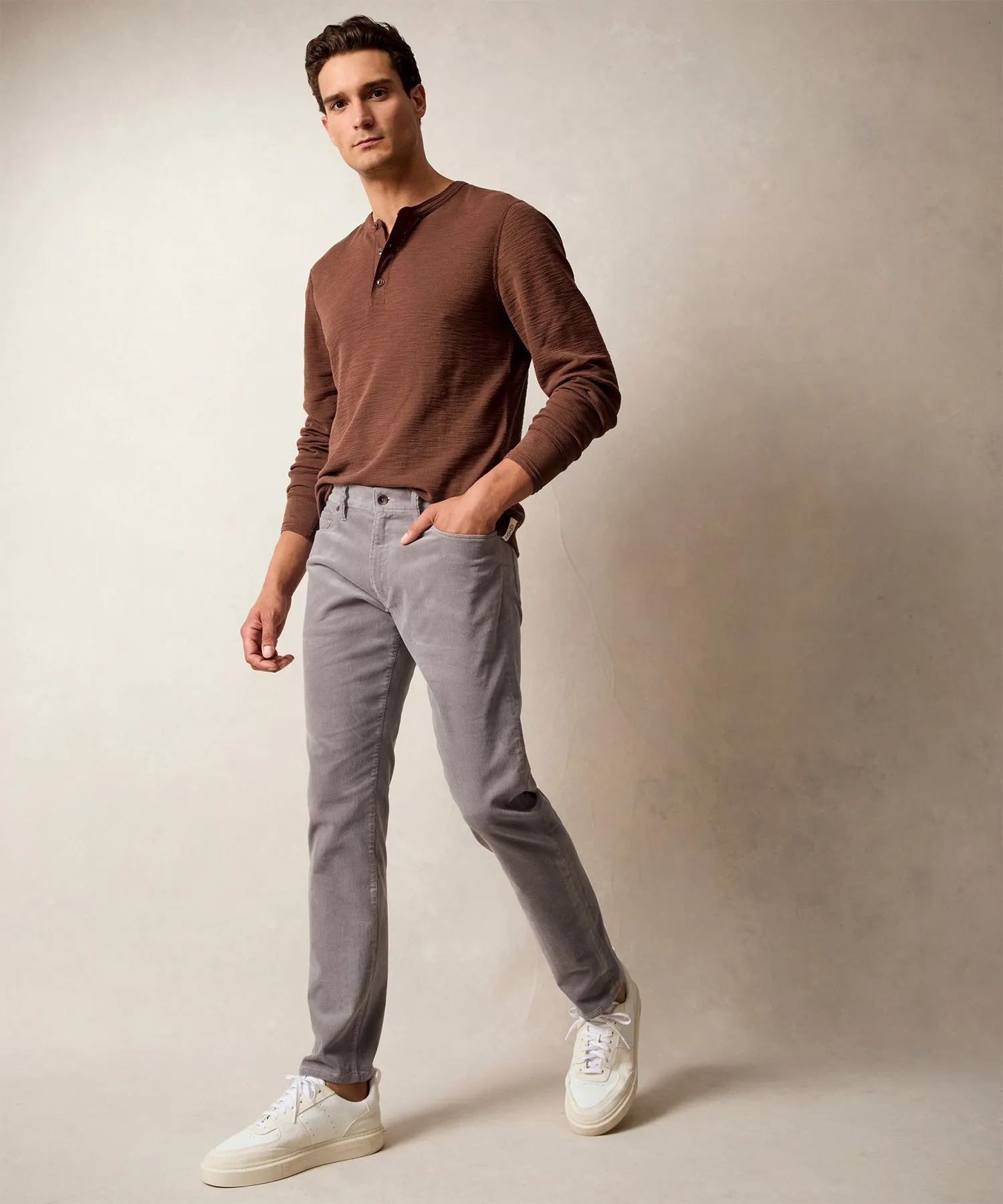 Slim Fit 5-Pocket Corduroy Pant