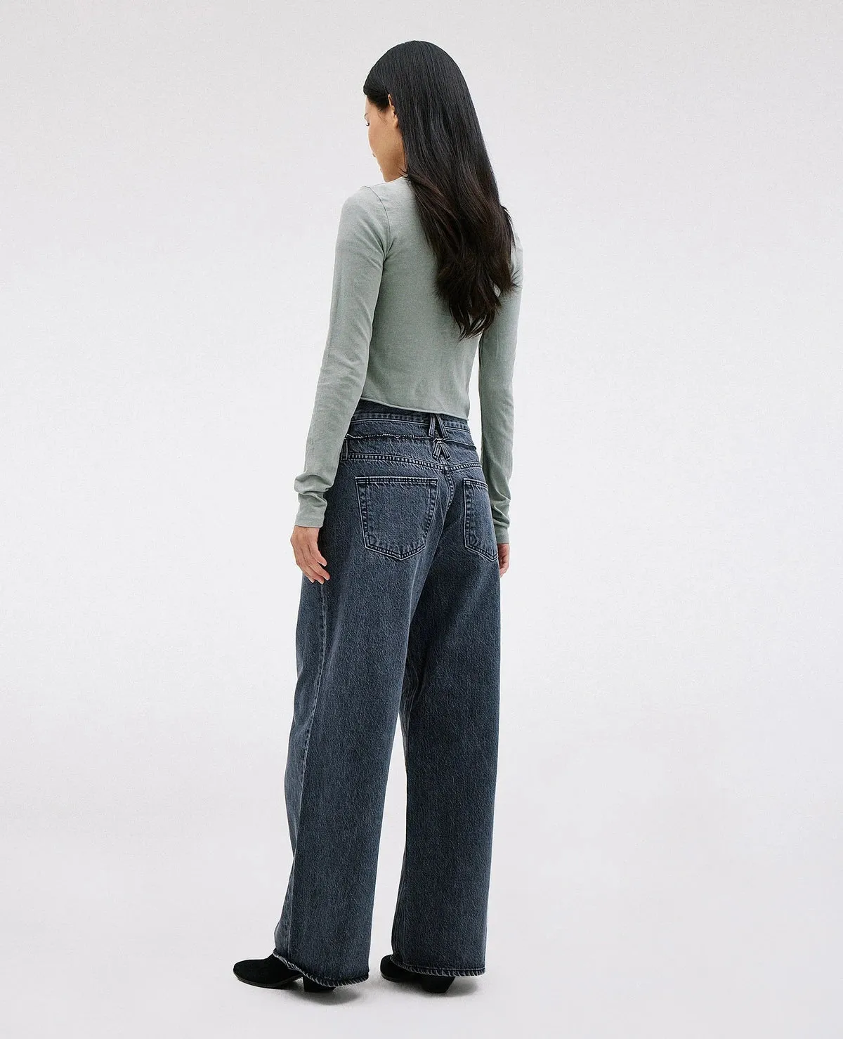 SLVRLAKE Re-Work Eva Taylor Jean in Harvest Moon Black