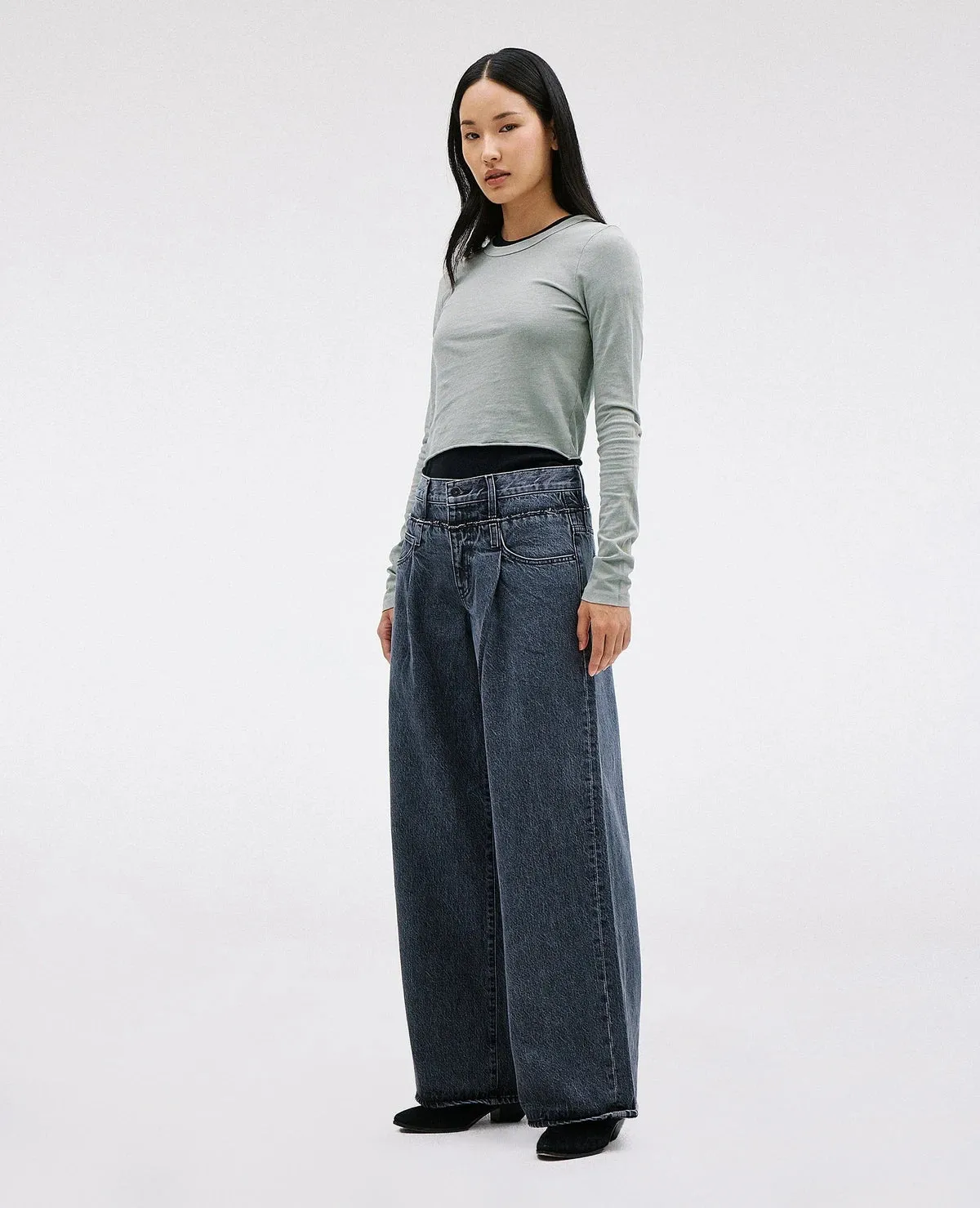 SLVRLAKE Re-Work Eva Taylor Jean in Harvest Moon Black