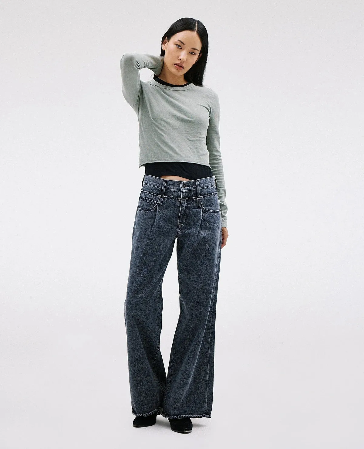 SLVRLAKE Re-Work Eva Taylor Jean in Harvest Moon Black