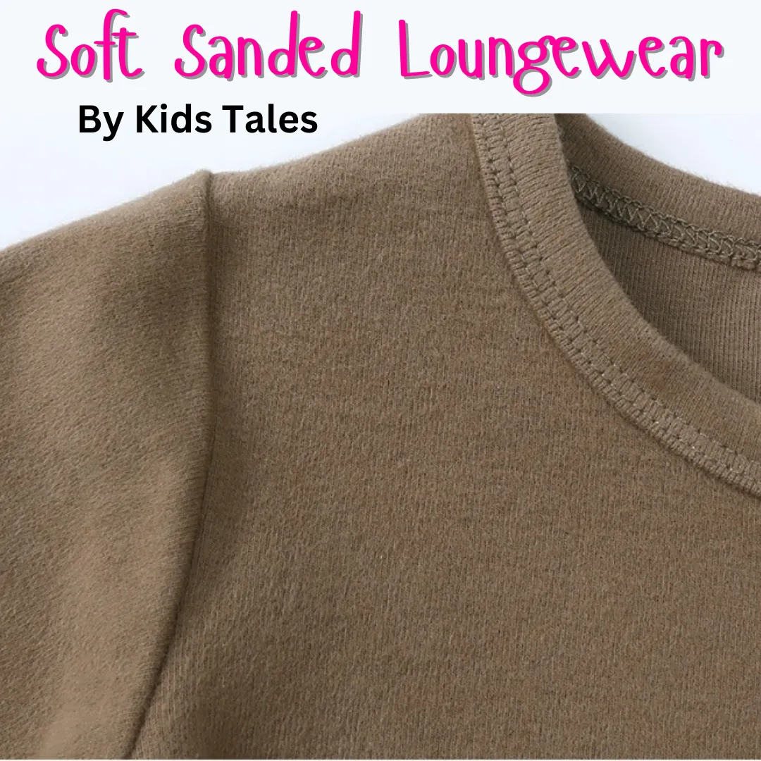Soft Sanded Kids Tales Loungewear - White