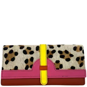 Soruka Half Moon Leather Purse - Pink Red