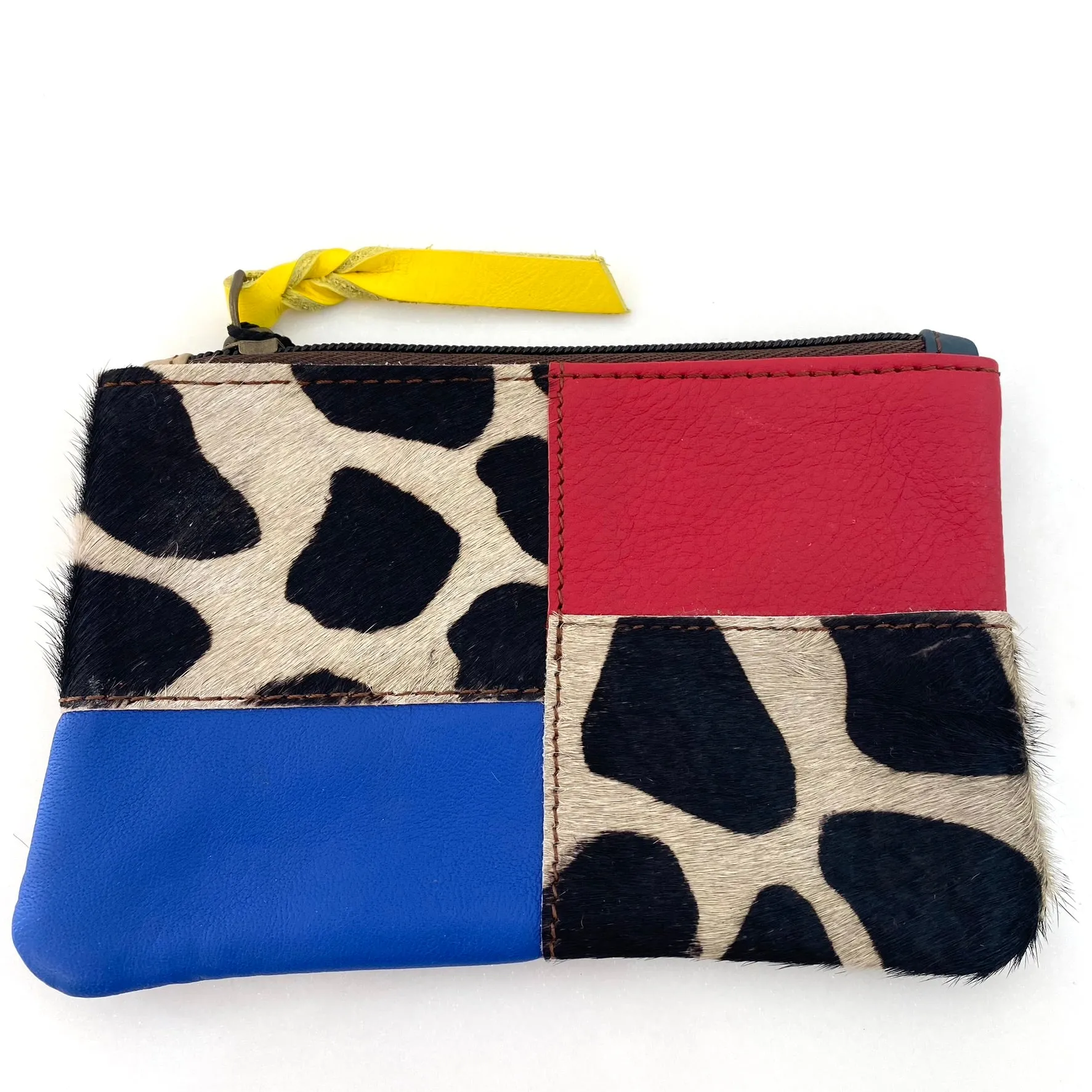 Soruka Zahra Leather Zip Purse - Giraffe Print Mix (assorted)