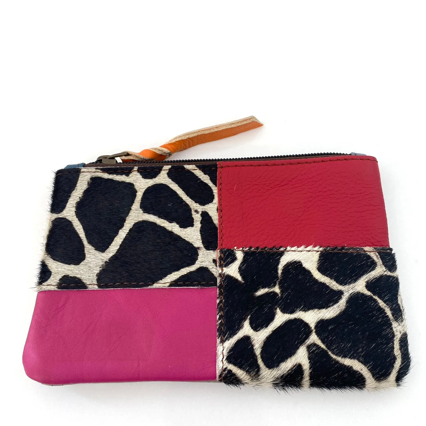 Soruka Zahra Leather Zip Purse - Giraffe Print Mix (assorted)