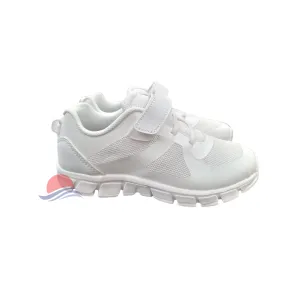 SPIKE White Kids School Shoes - Velcro