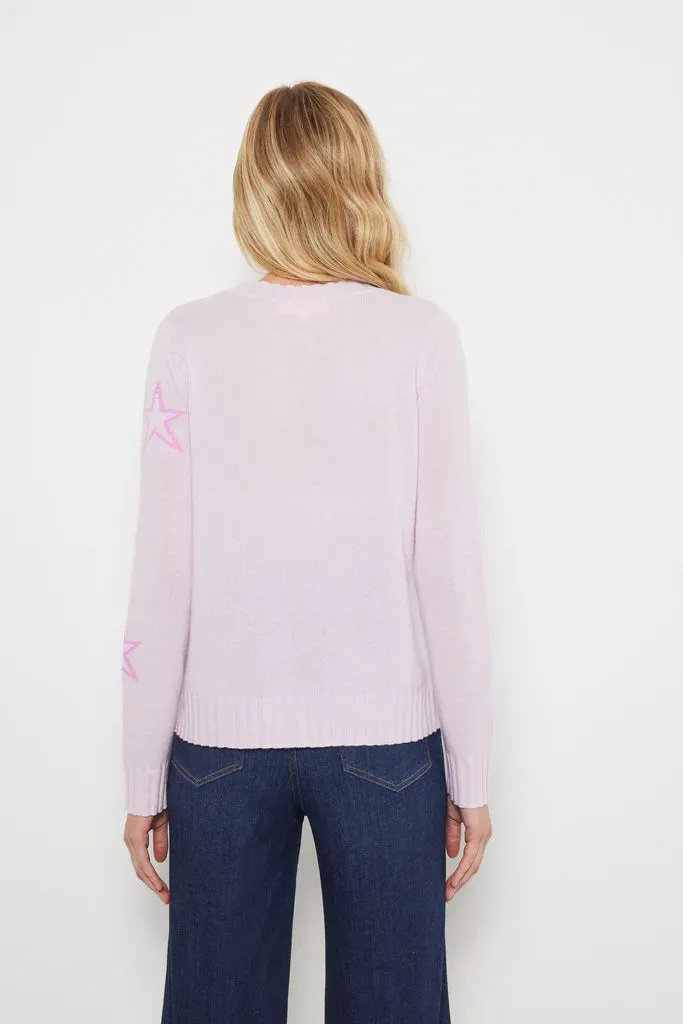 Star Dust Sweater -Iced Lilac