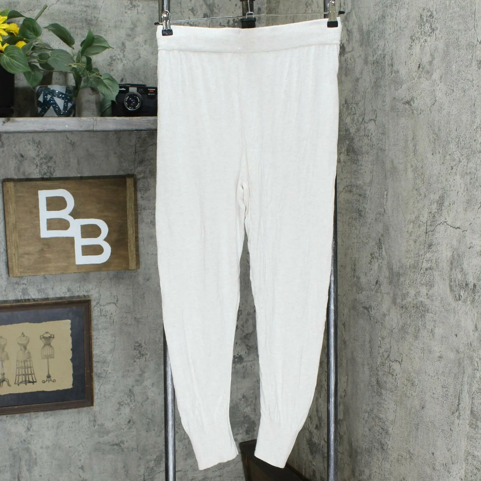 Stars Above Women's Sweater Knit Sleep Pants Oatmeal Medium