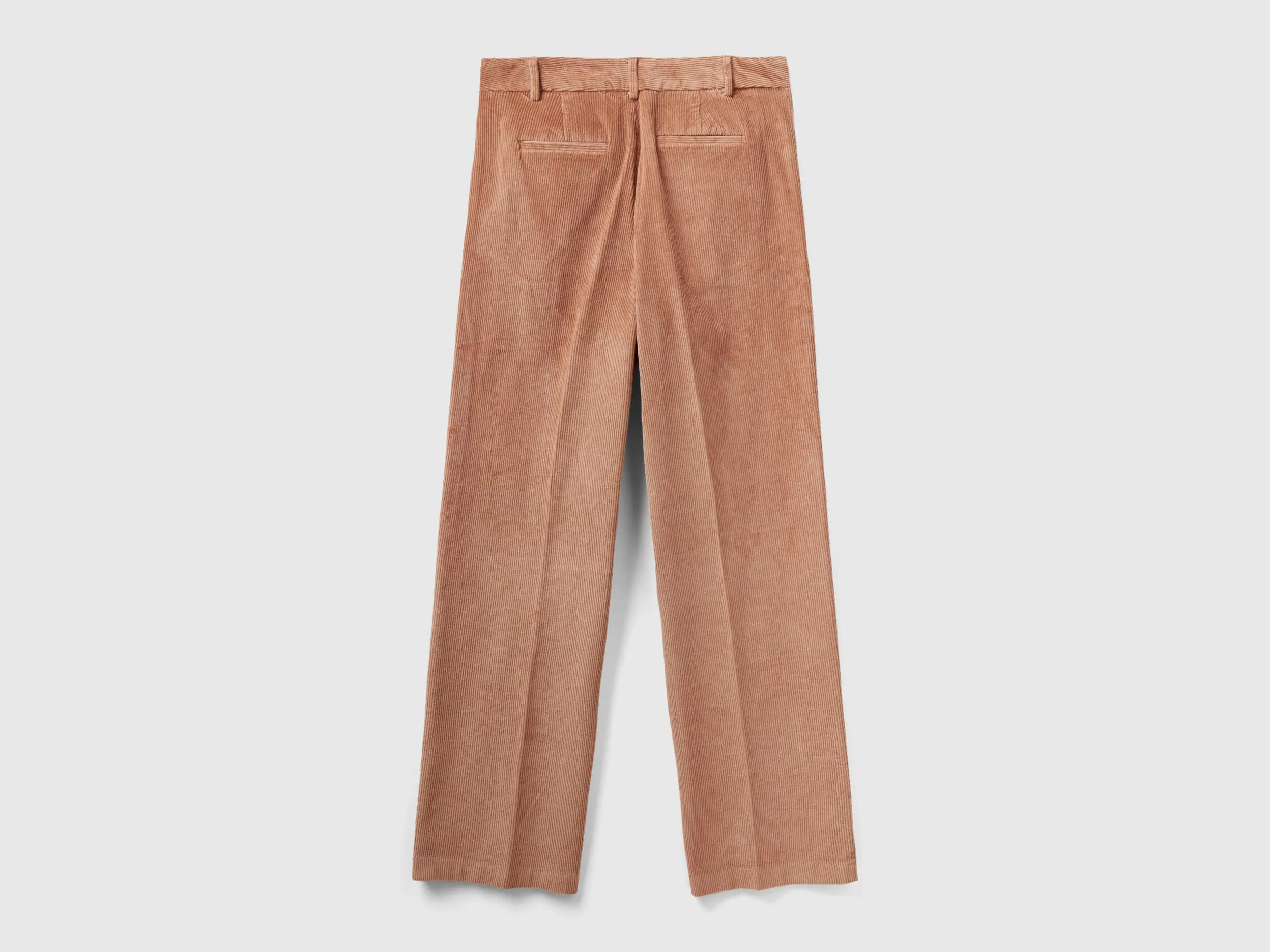 Straight Fit Camel Corduroy Pants