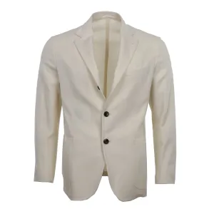 Summer Cashmere Soft Coat in Ivory Size 42R