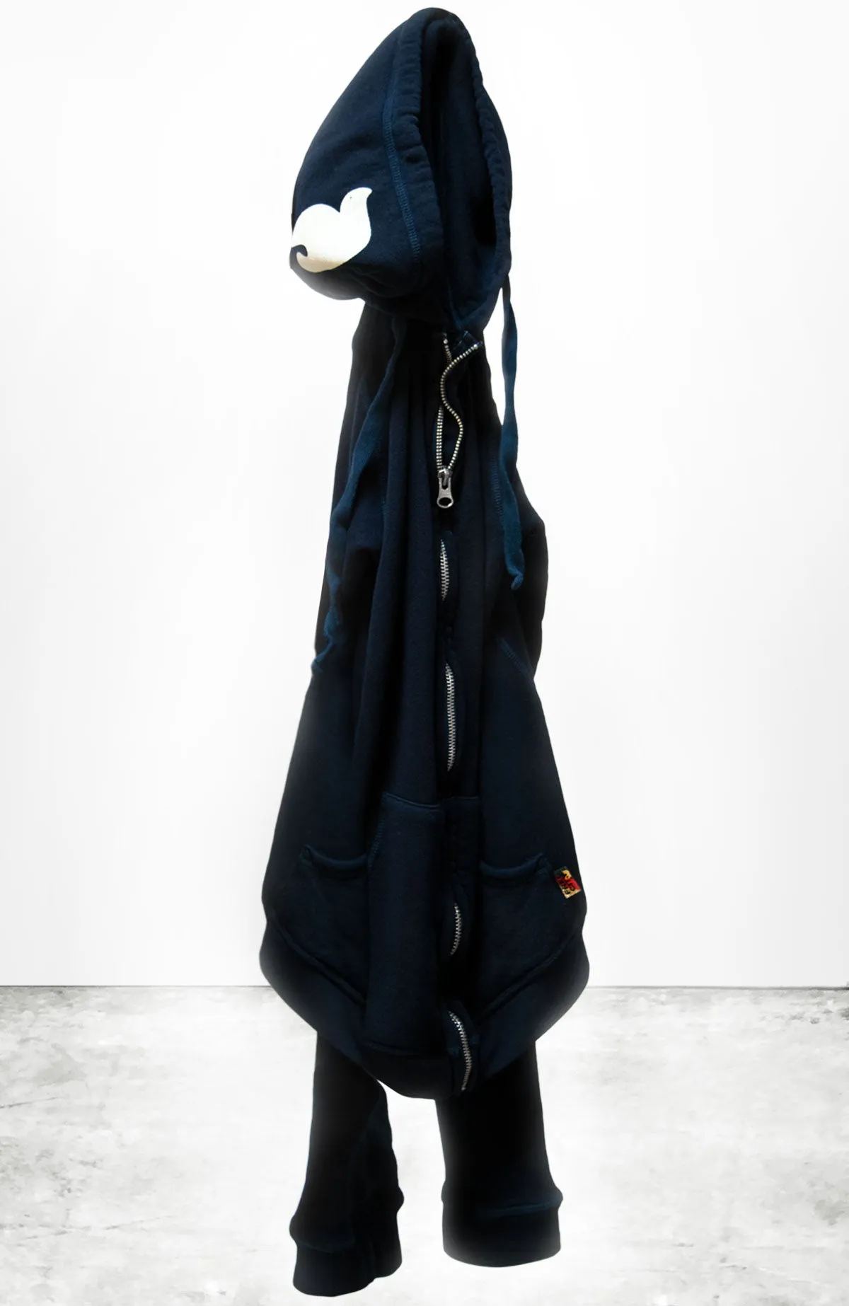 SUPERFLUFF LUX ZIP HOODIE IN DEEPSPACE CREAM