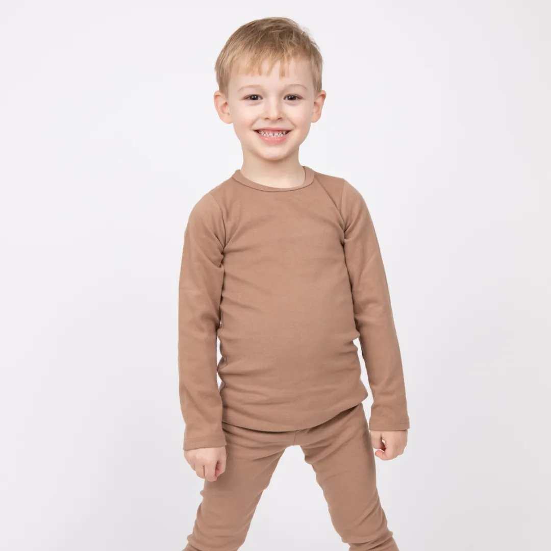 Supersoft Slim Fit Loungeset - Tan