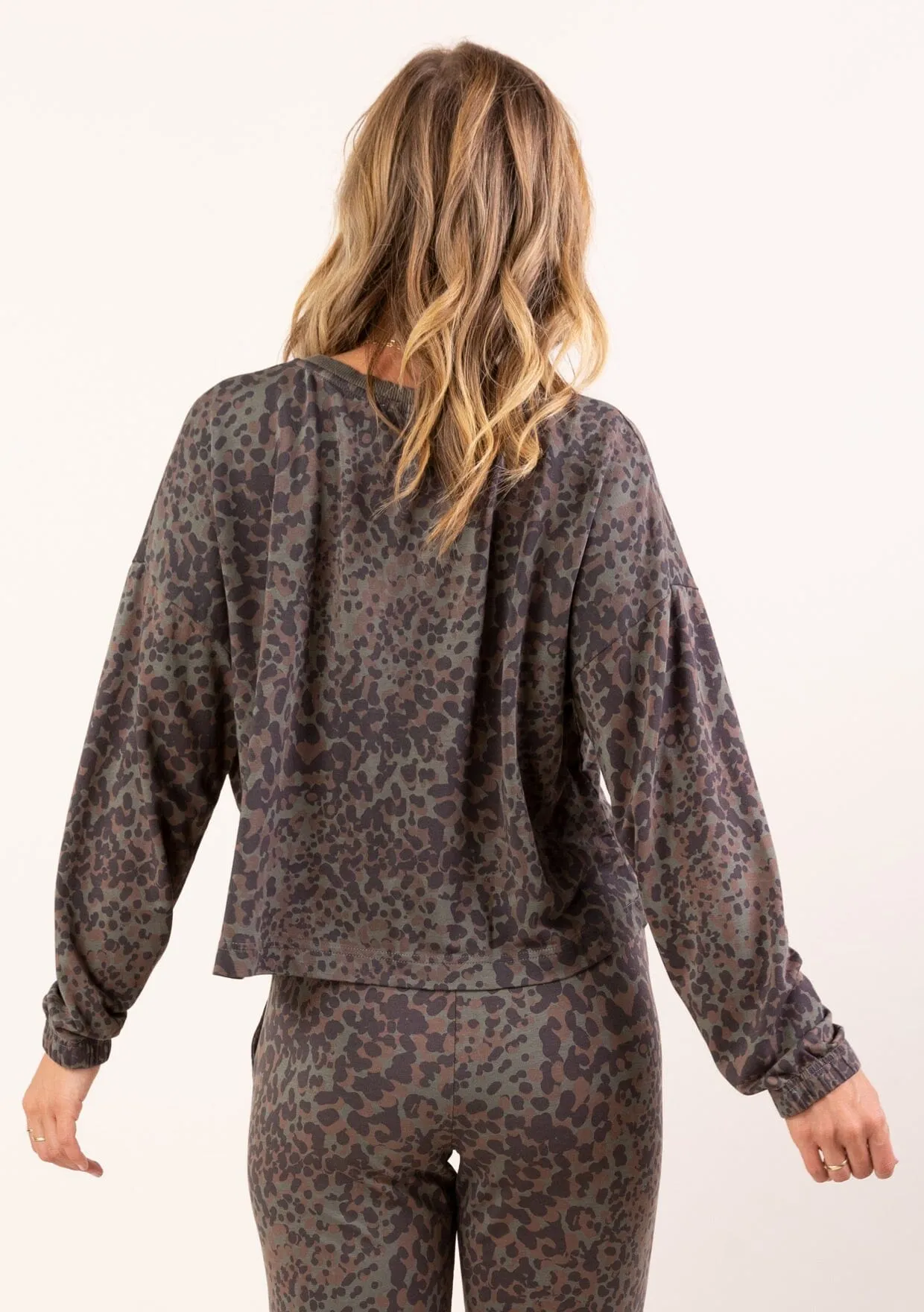 Sweet Spot Animal Print Sweatshirt