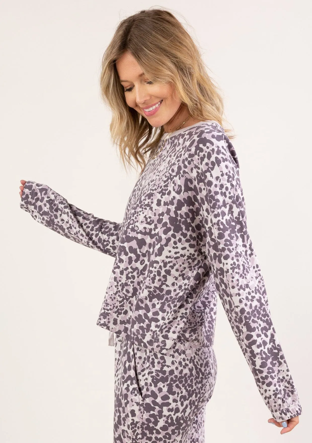 Sweet Spot Animal Print Sweatshirt