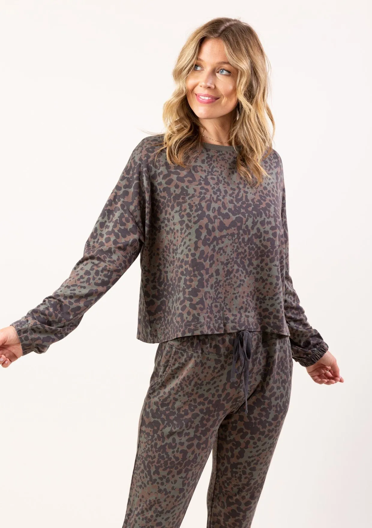 Sweet Spot Animal Print Sweatshirt