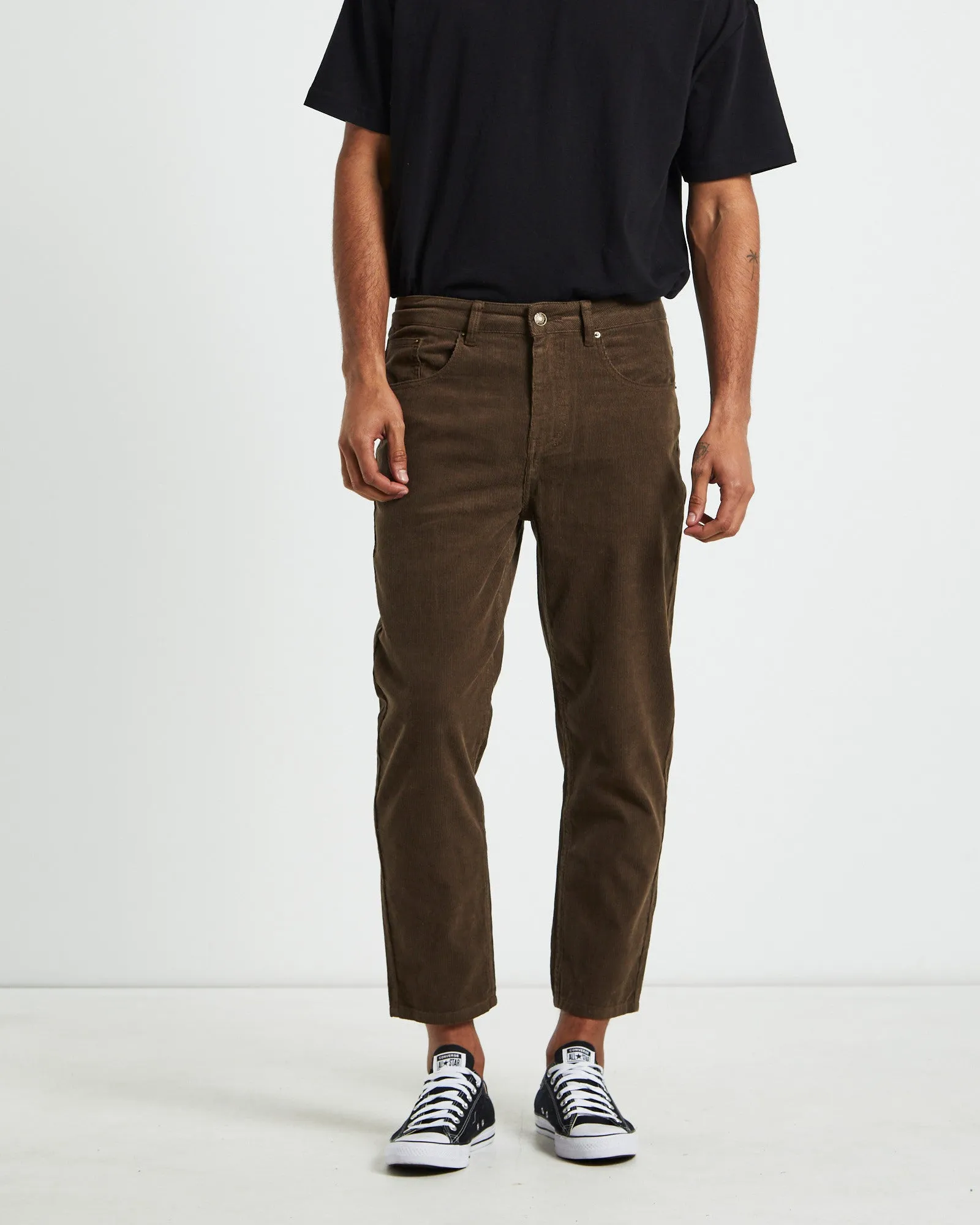 Switch Cord Pants in Chocolate Brown