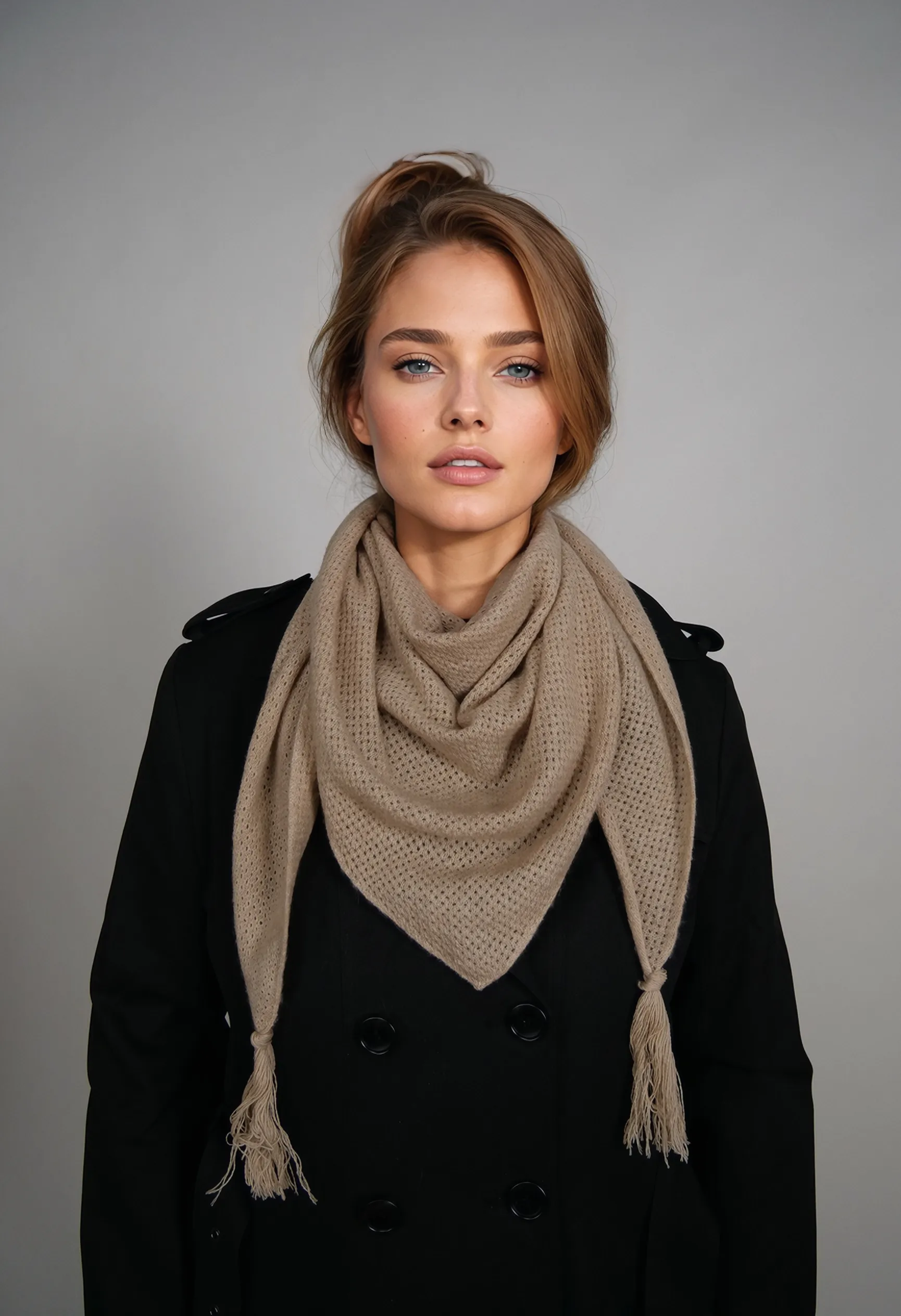 SY-1823 Scarf - 100% PureCashmere - Accesories - Rice Camel