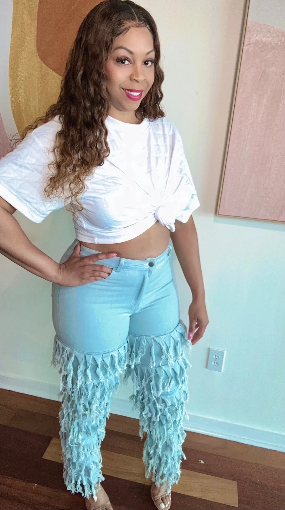 Tassel Fringe Flirty Jeans