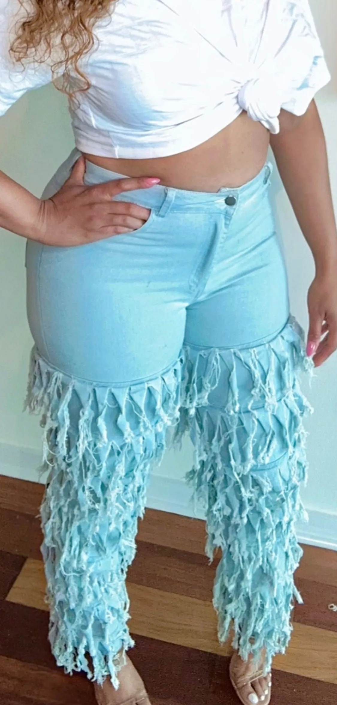 Tassel Fringe Flirty Jeans