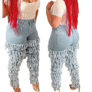 Tassel Fringe Flirty Jeans