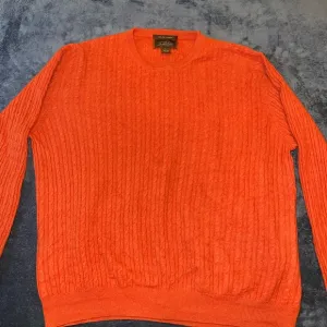 Tasso Elba Vintage Cashmere Sweater Orange Luxury Old Money Timeless Classic