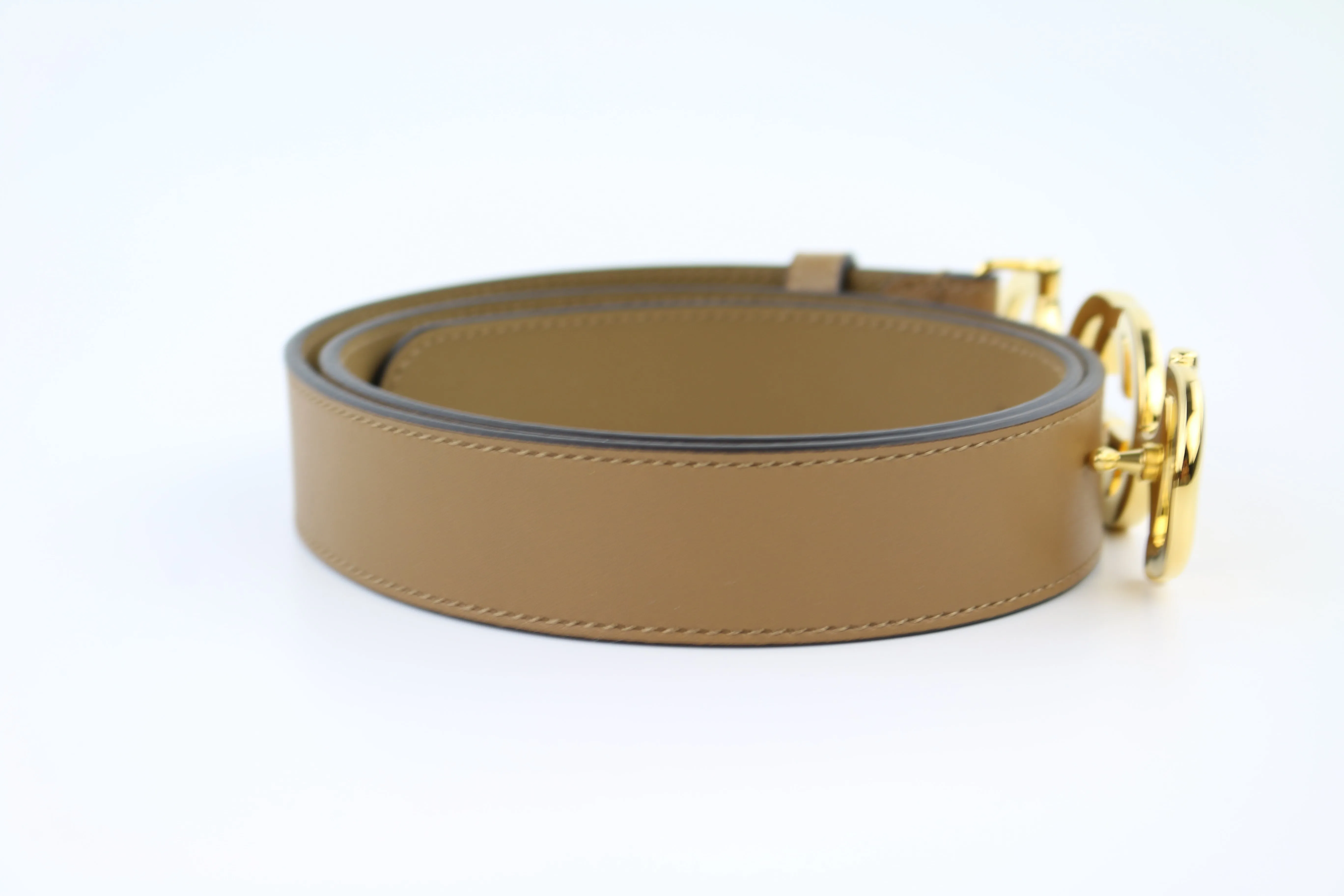 Taupe Calfskin 30mm Zumi Belt 80