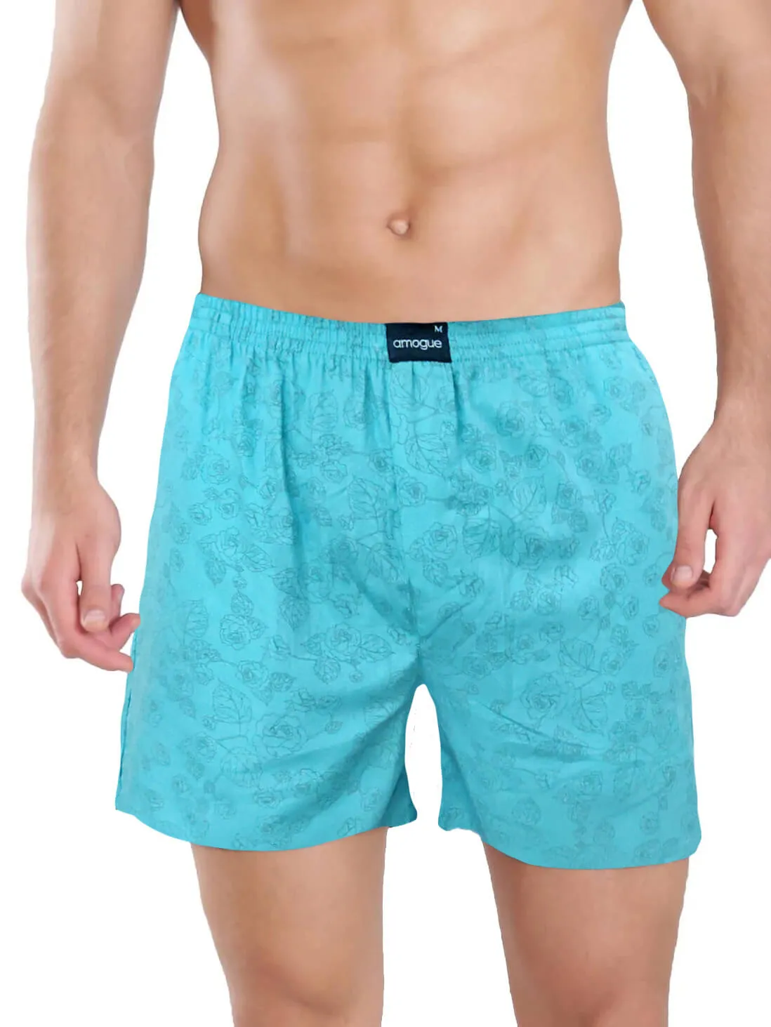 Teal Blue Maroon Navy Funky Printed Boxer Combo
