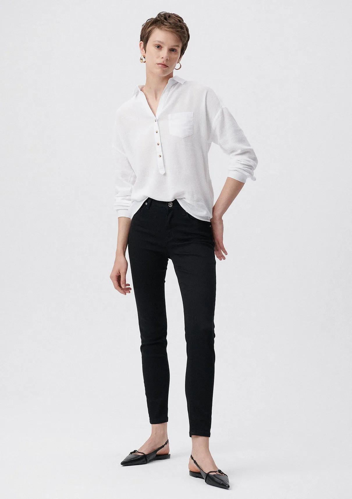 Tess Black Gold Luxury Jean Pants