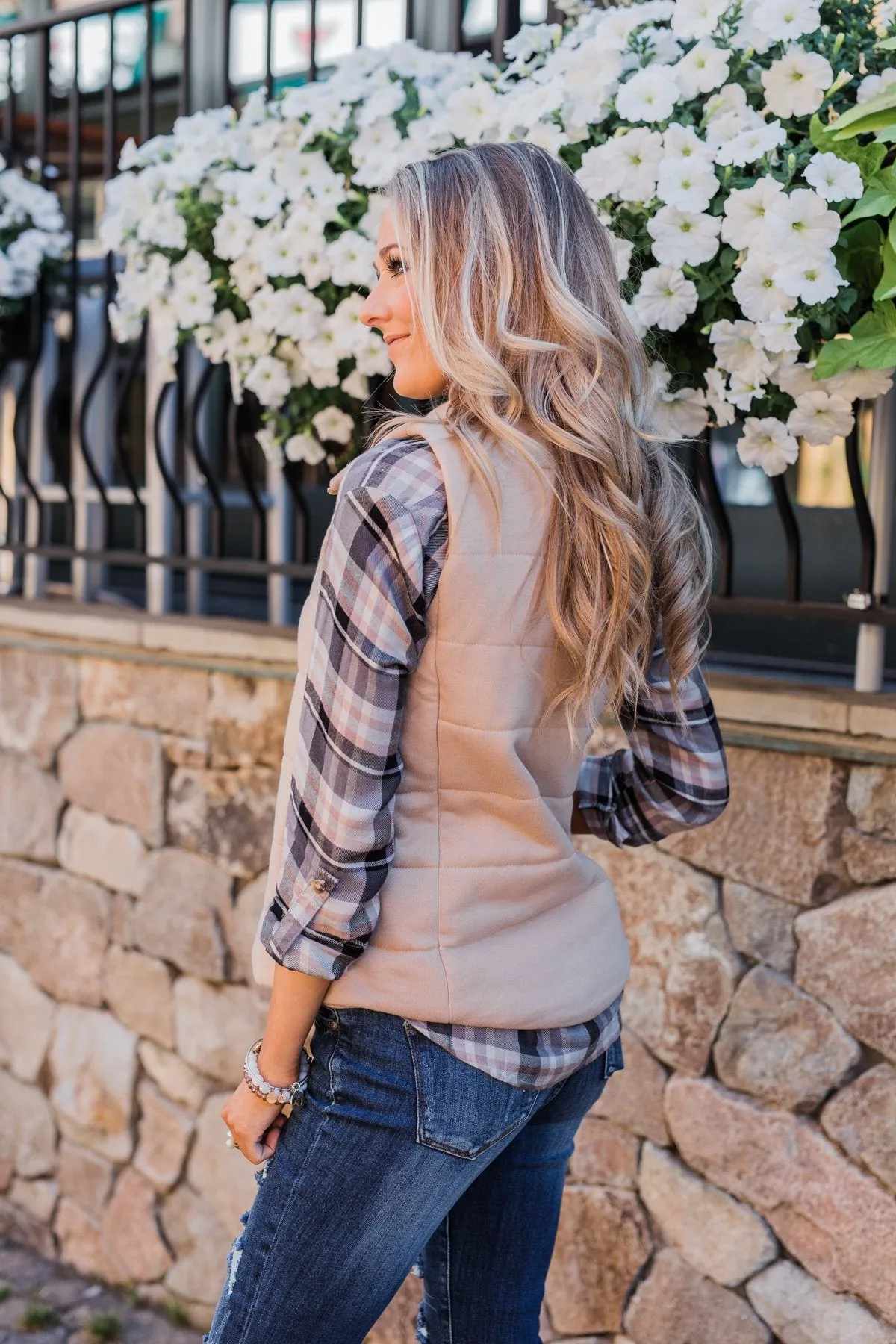 The Perfect Puffer Vest- Khaki