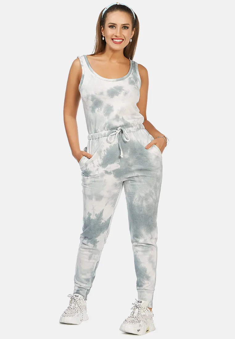 Tie Dye Casual Loungewear Jumpsuit