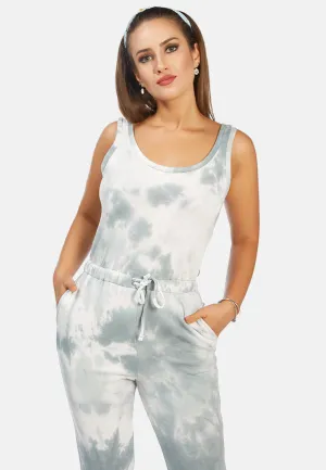 Tie Dye Casual Loungewear Jumpsuit